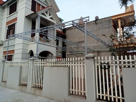 Mẫu mái xếp lượn sóng đơn giản cho gia đình 